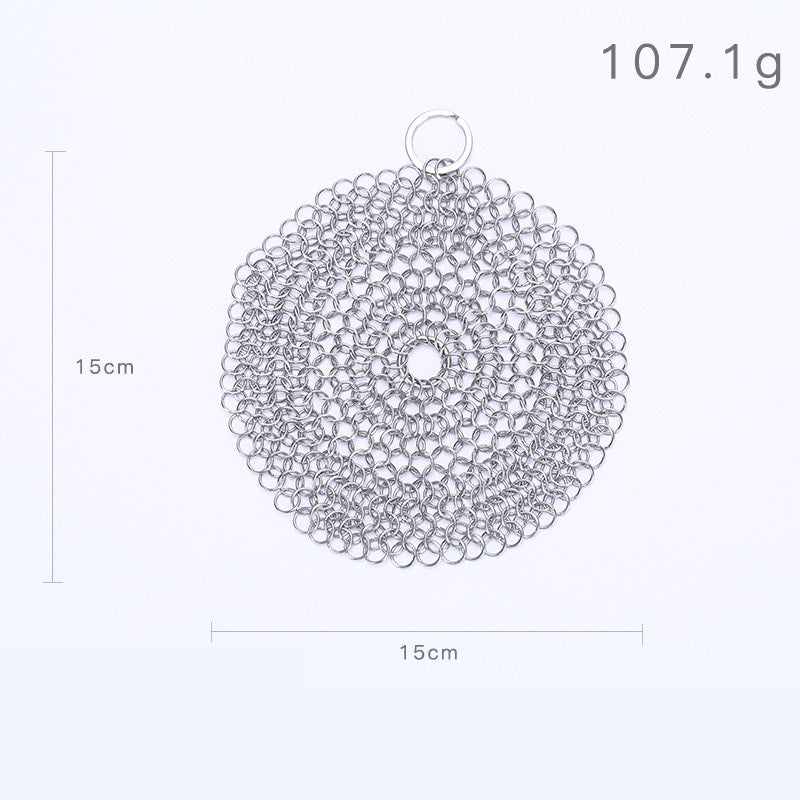 316 Cast Iron Cleaner Kitchen Rust Pot Pans Cleaning Scrubber Steel Rust Remover Scraper Brush Kit Metal Cleaning Brush