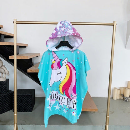 Hooded Bathrobe Cloak For Boys And Girls