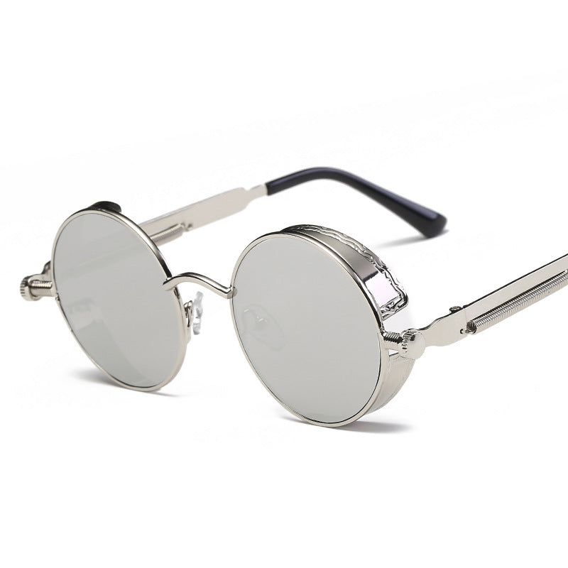 Ladies Metal Round Frame Spring Glasses Frame