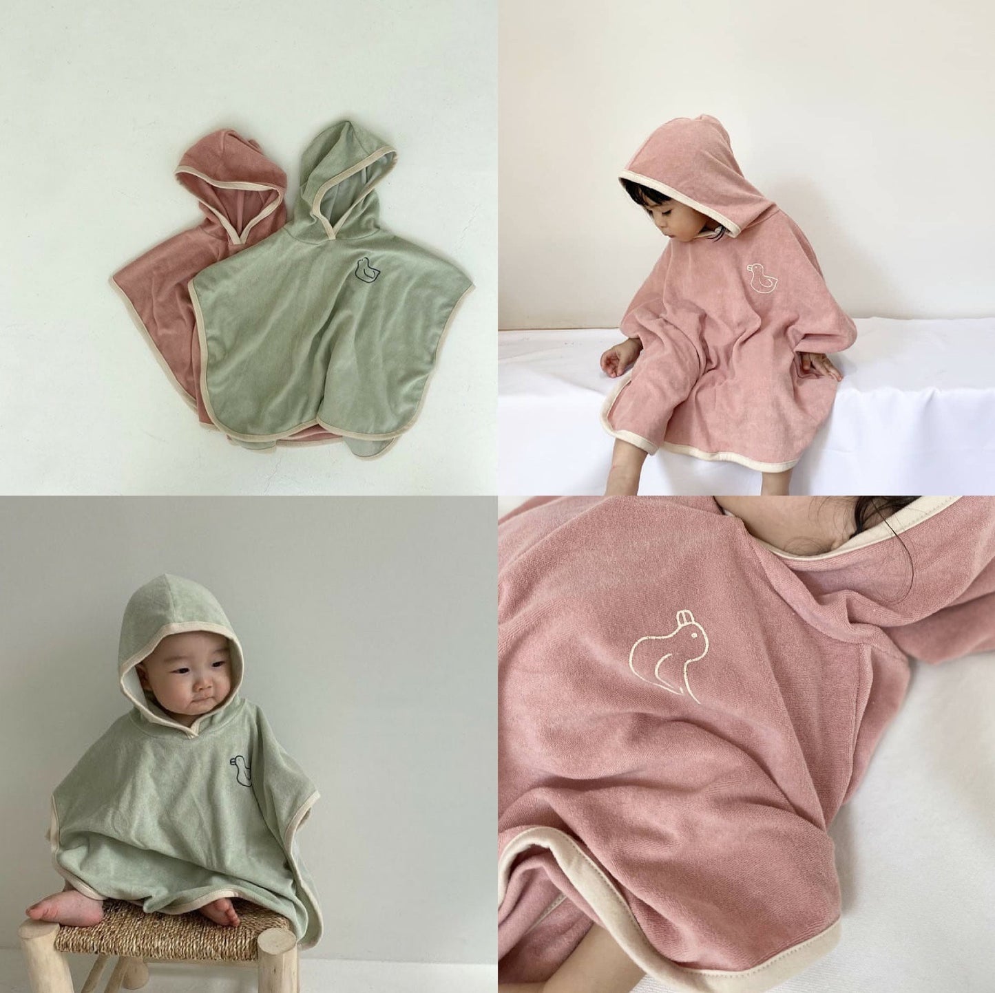 Children's Cute Cartoon Duck Bathrobe