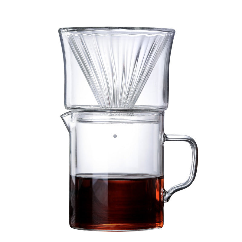 Heat-Resistant Glass Coffee Pot Double Glass Coffee Filter Cup