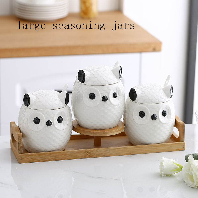 Household Ceramic Kitchen Spice Box Set