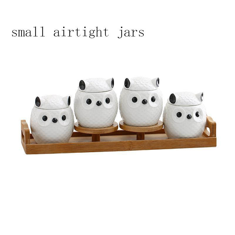 Household Ceramic Kitchen Spice Box Set