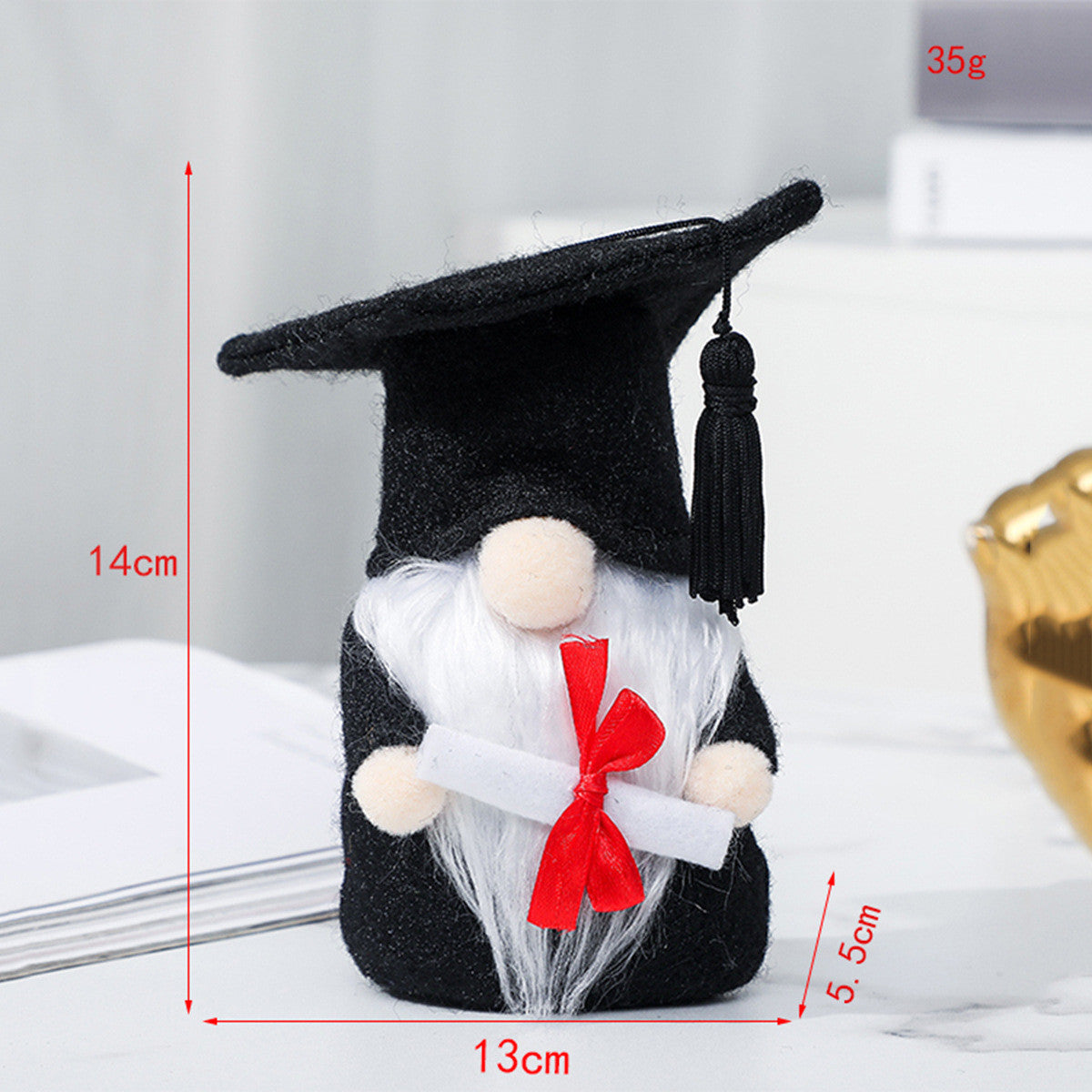 Black Doctor Hat Faceless Doll Cute Doll