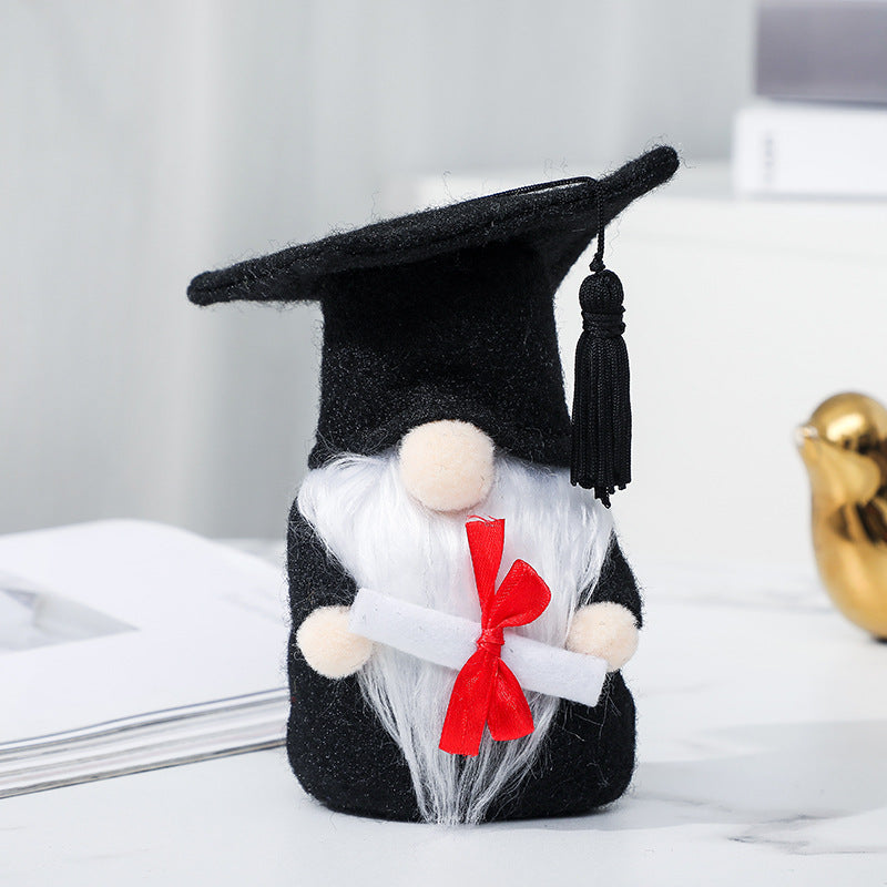 Black Doctor Hat Faceless Doll Cute Doll