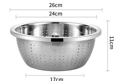 Food Grade 304 Stainless Steel Basin Household Kitchen Egg Beating Baking And Basin Washing Vegetables, Rice, Draining, Draining Soup Basin