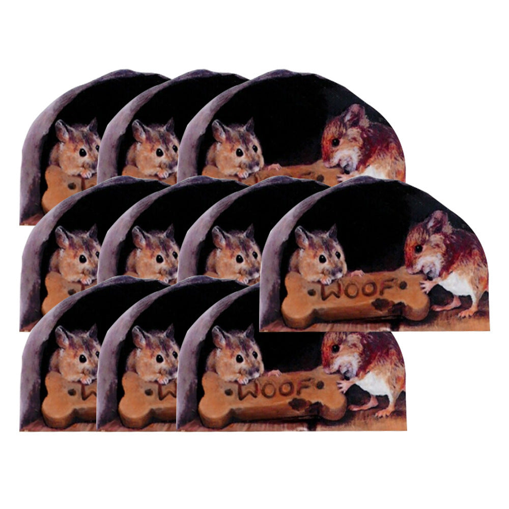 Mouse Hole Sticker Home Kitchen Glass Creative Decoration Sticker Report