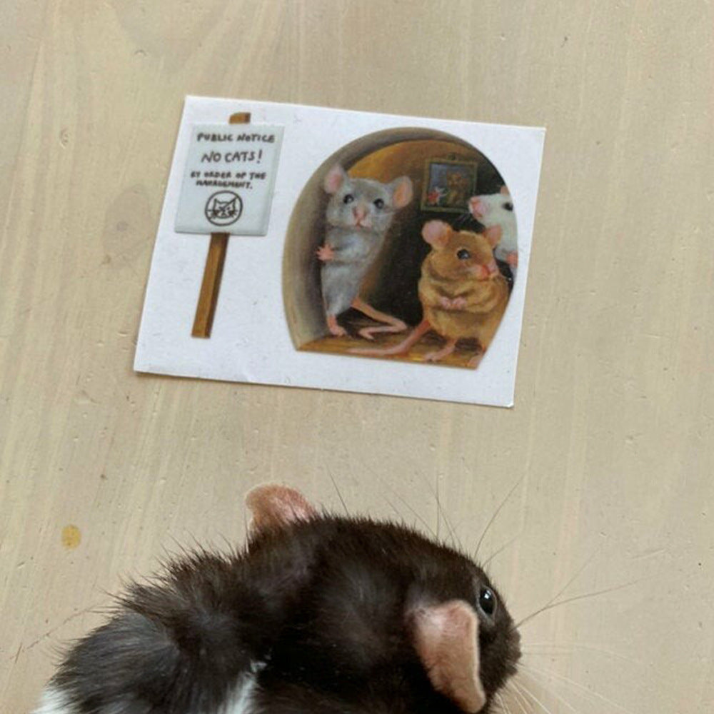 Mouse Hole Sticker Home Kitchen Glass Creative Decoration Sticker Report