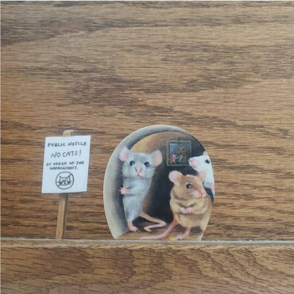 Mouse Hole Sticker Home Kitchen Glass Creative Decoration Sticker Report