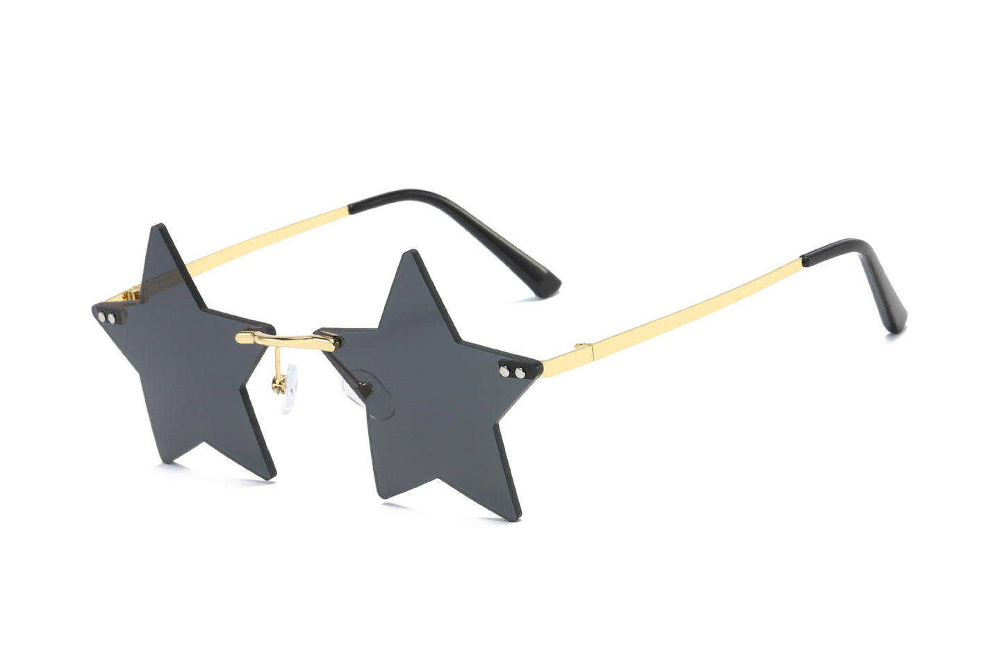 Rimless Star Fashion Small Sun glasses