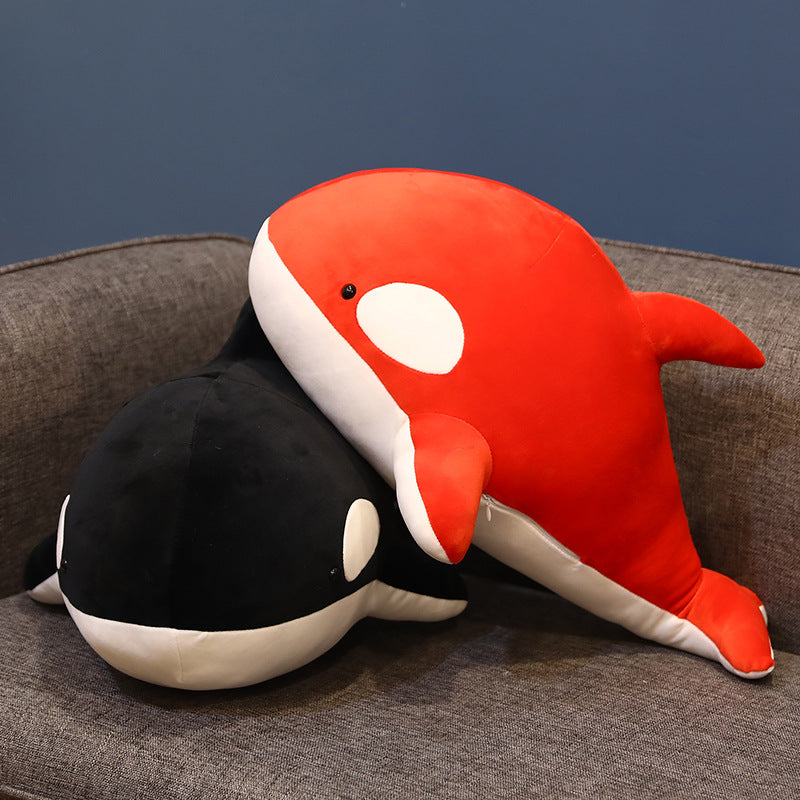 Whale doll pillow sleeping doll black