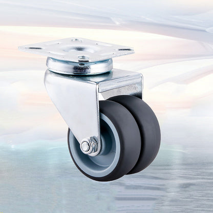 Two-wheeled Medical Office Rubber Wheels With Brake