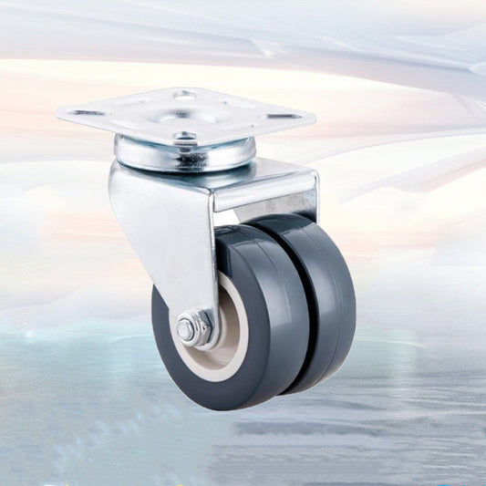 Two-wheeled Medical Office Rubber Wheels With Brake