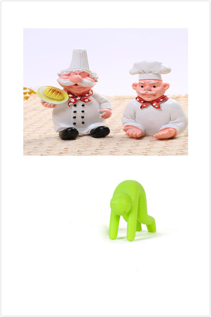 Punch-free seamless adhesive hook multi-function creative cartoon chef hook hook kitchen bathroom supplies