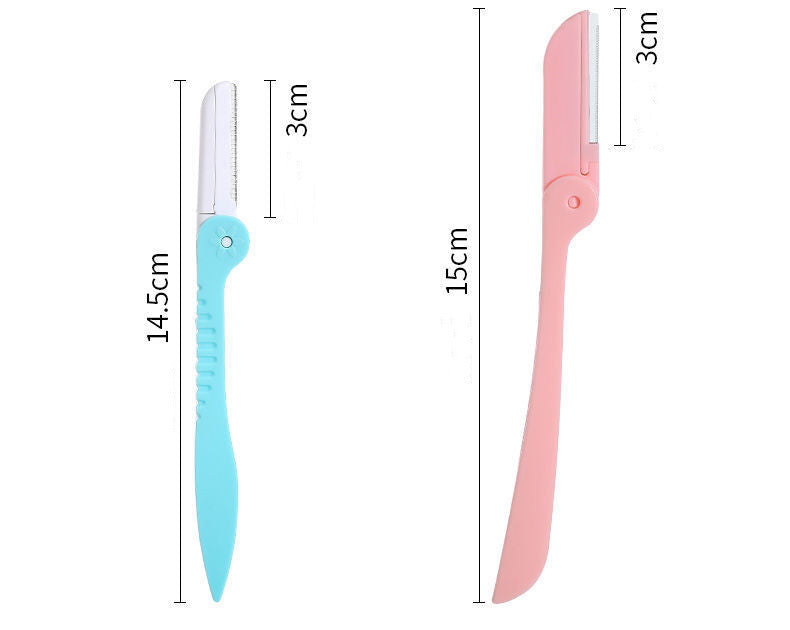 Portable foldable eyebrow trimmer