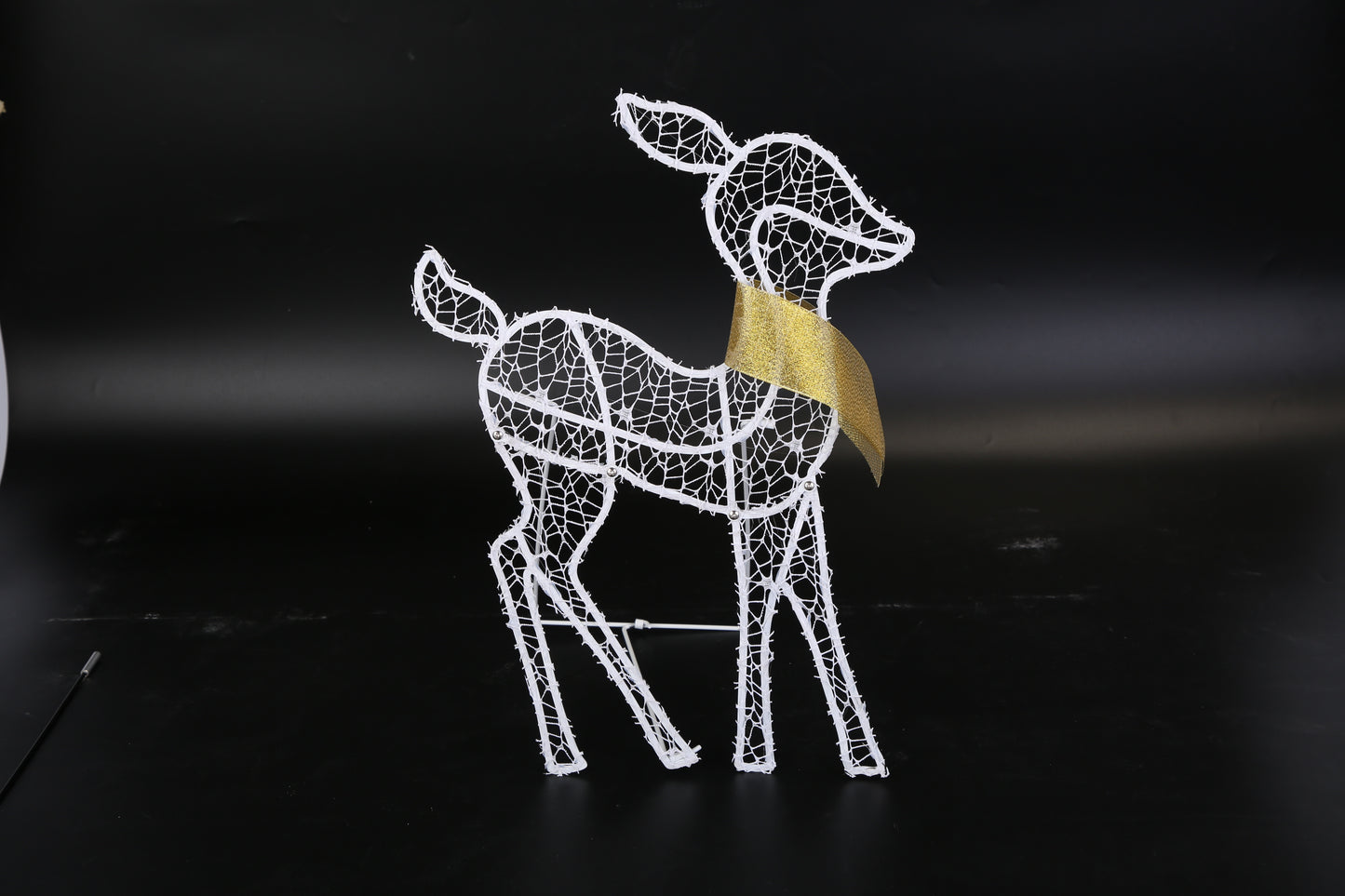 3 Sets Of Reindeer Family Lighted 2D Christmas Deer Decoration Warm Yellow Light 3 Lighting Modes Buck Doe Fawn Indoor Outdoor Christmas Decoration