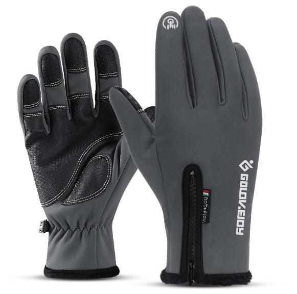 Motorcycle Gloves Moto Gloves Winter Thermal Fleece Lined Winter Water Resistant Touch Screen Non-slip Motorbike Riding Gloves