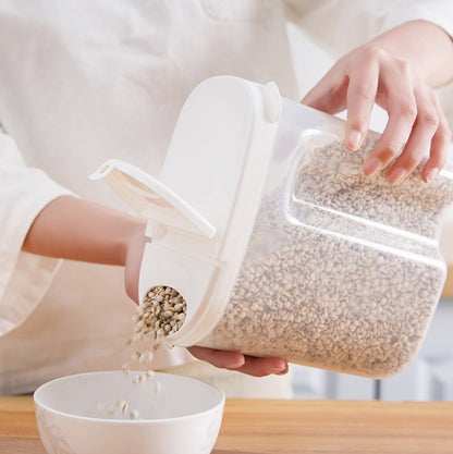 Whole grains sealed cans plastic kitchen food storage box