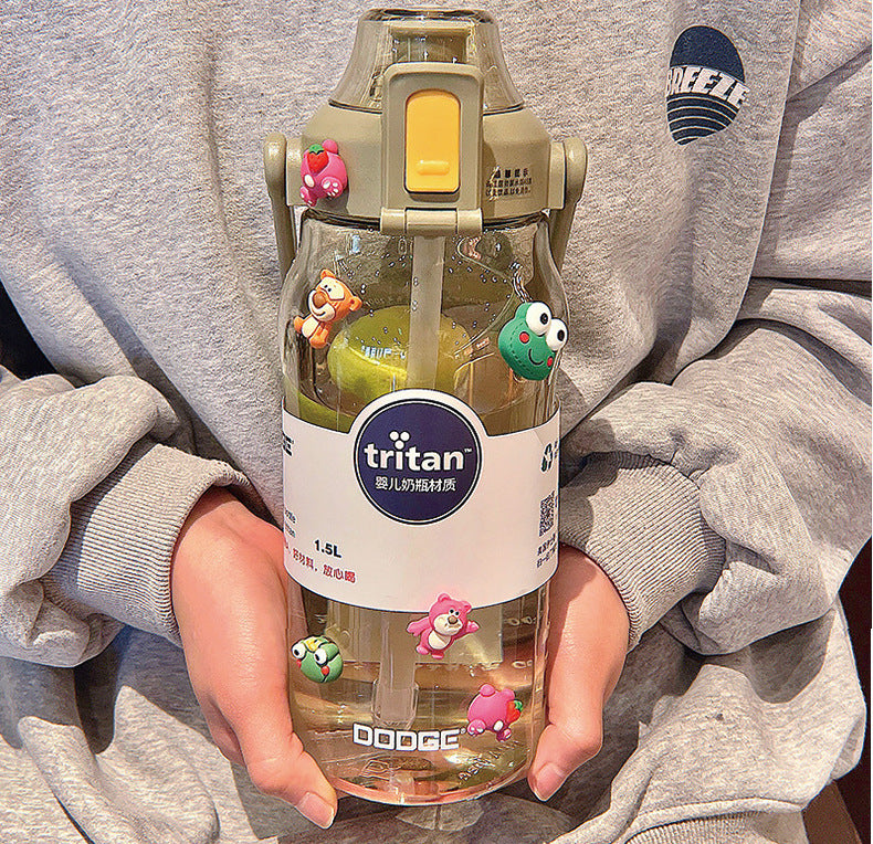 Large Capacity Plastic Sippy Cup Fitness Exercise