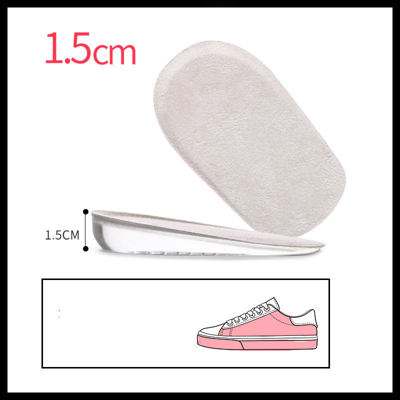 2 pairs of invisible silicone inner heightening insoles