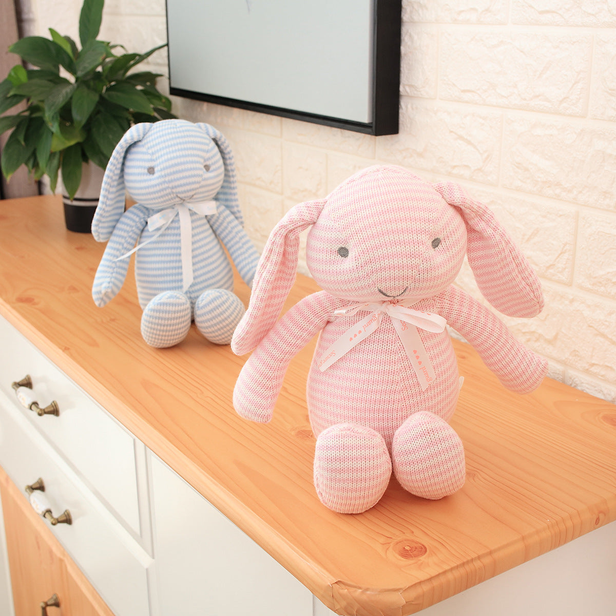 Baby comfort doll woolen doll animal doll knitted toy