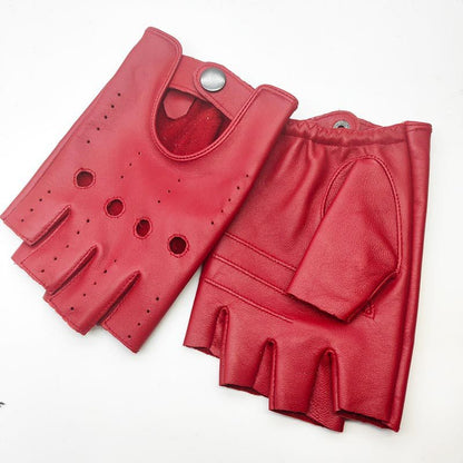 Winter Sheepskin Half Finger Gloves