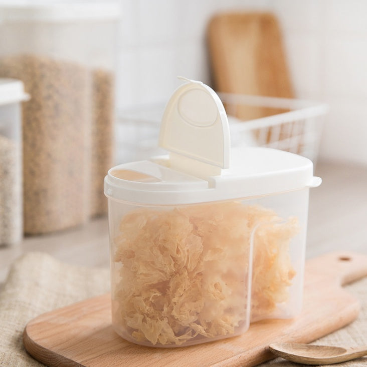 Whole grains sealed cans plastic kitchen food storage box