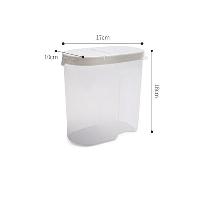 Whole grains sealed cans plastic kitchen food storage box