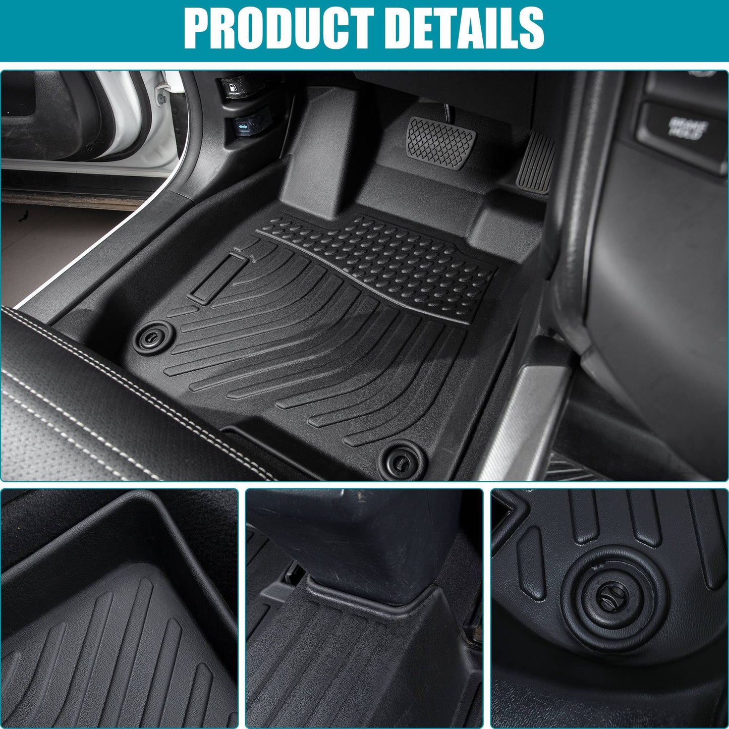 Floor Mats For 2021-2024 Rogue All Weather Anti-Slip Car Liners