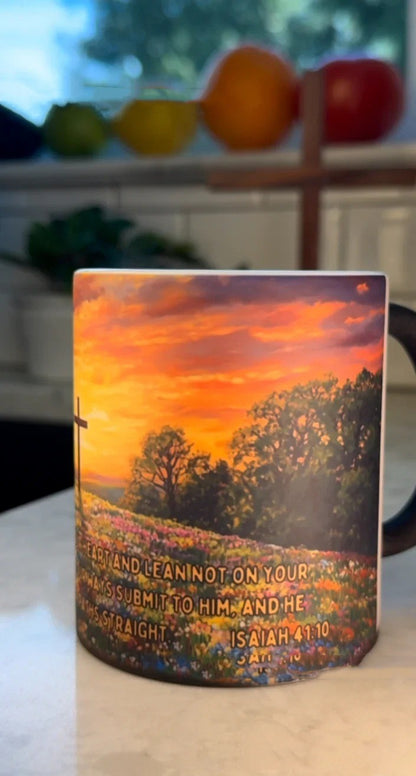 Scripture Verse Mug Coffee Cup Heat Change Color