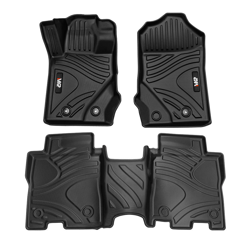 MKR Car Floor Mats For 2021-2023 Ford Bronco 3D TPE All-Weather Floor Mats - Full Set Interior Car Accessories All-Weather