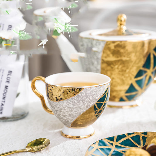 Bone China Coffee Cup and Saucer Set