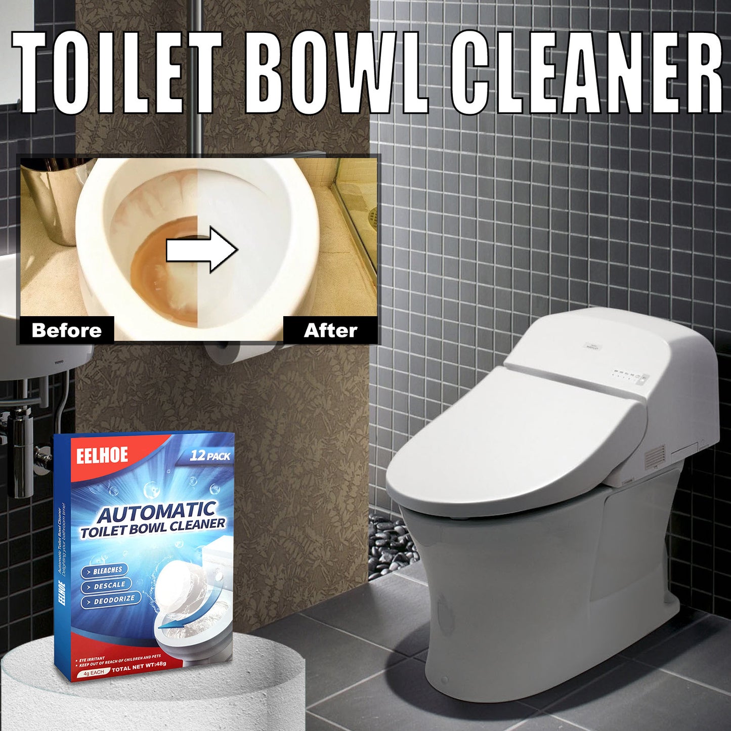 Deodorizing Multi Effect Deodorizing Toilet Toilet Cleaning Effervescent Tablets