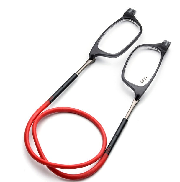 Portable Magnetic Absorption Hang Neck Reading Glasses Men Magnet Reading Glasses Women Diopter Glasses