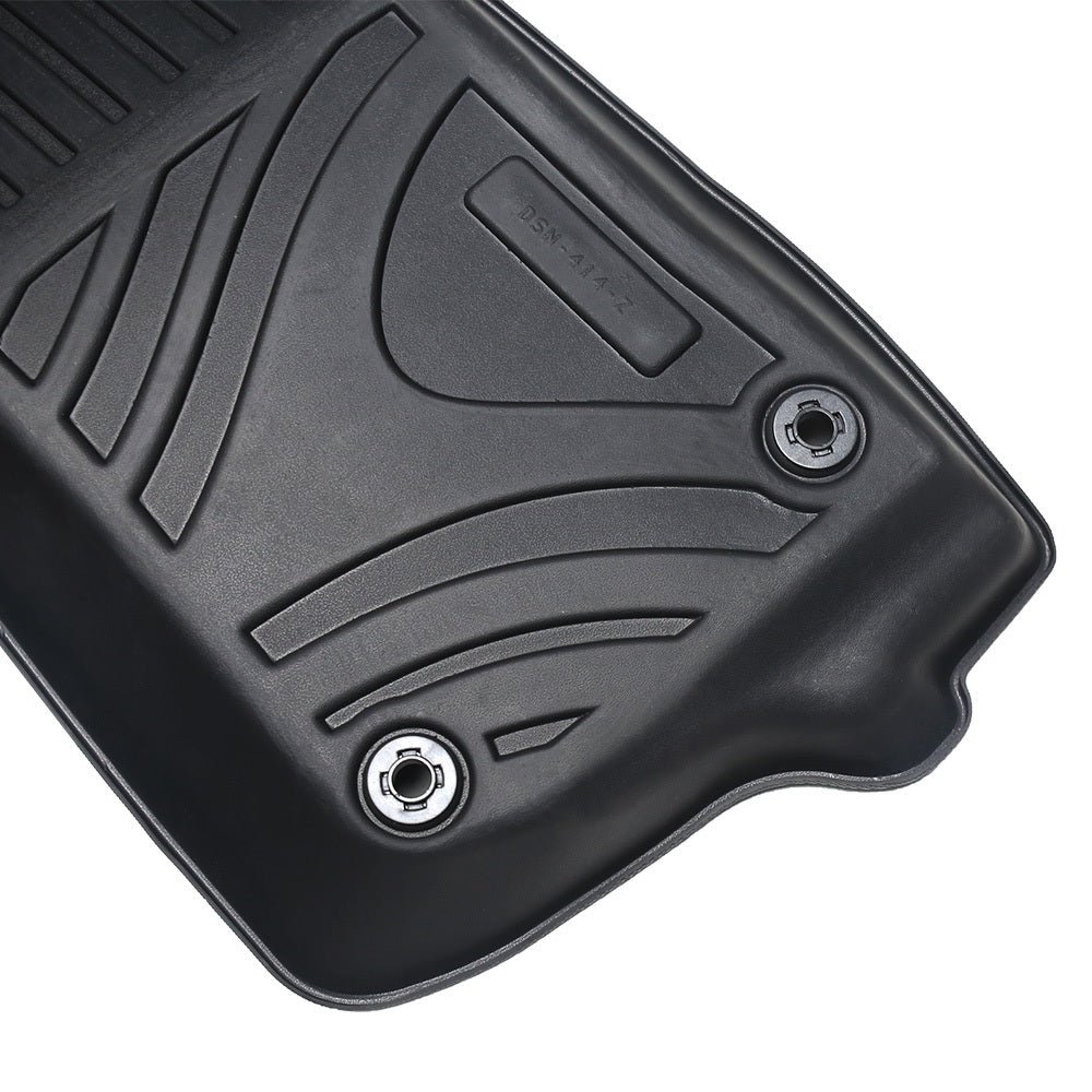 MKR Waterproof And Stain-resistant TPE Car Floor Mats Black 3 PCS For Jeep Wrangler JL 2018 4 Doors Model Not Fit For Jeep Wrangler JK Or 4XE