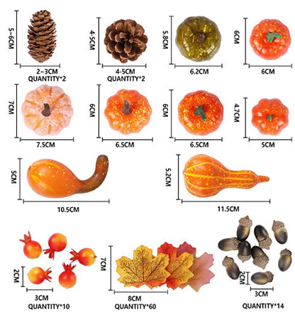 Halloween Simulation Pumpkin Christmas Decoration Ornaments