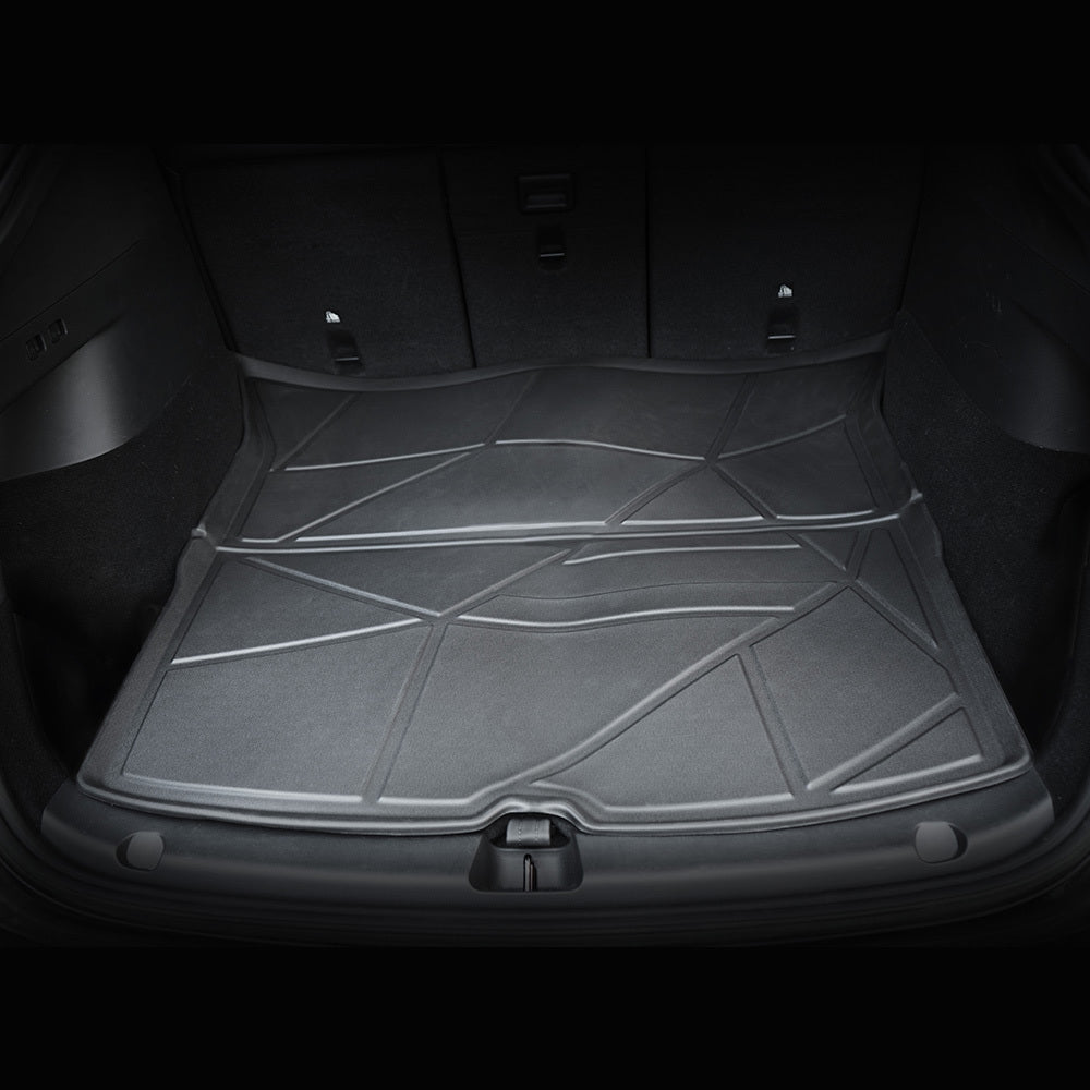 MKR All-Weather TPE Floor Mats For Tesla Model Y 2021-2022 - Waterproof, Anti-Slip, Full Coverage Car Floor Liners 6 PCS Set