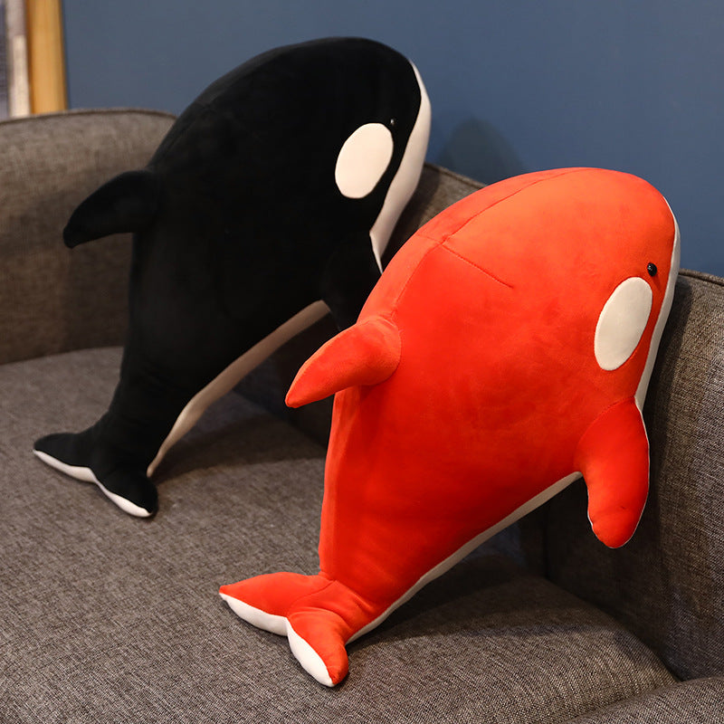 Whale doll pillow sleeping doll black