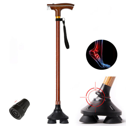 Aluminum LED lamp crutches for the elderly