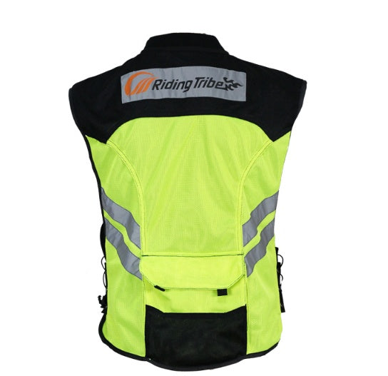 Motorcycle riding reflective vest
