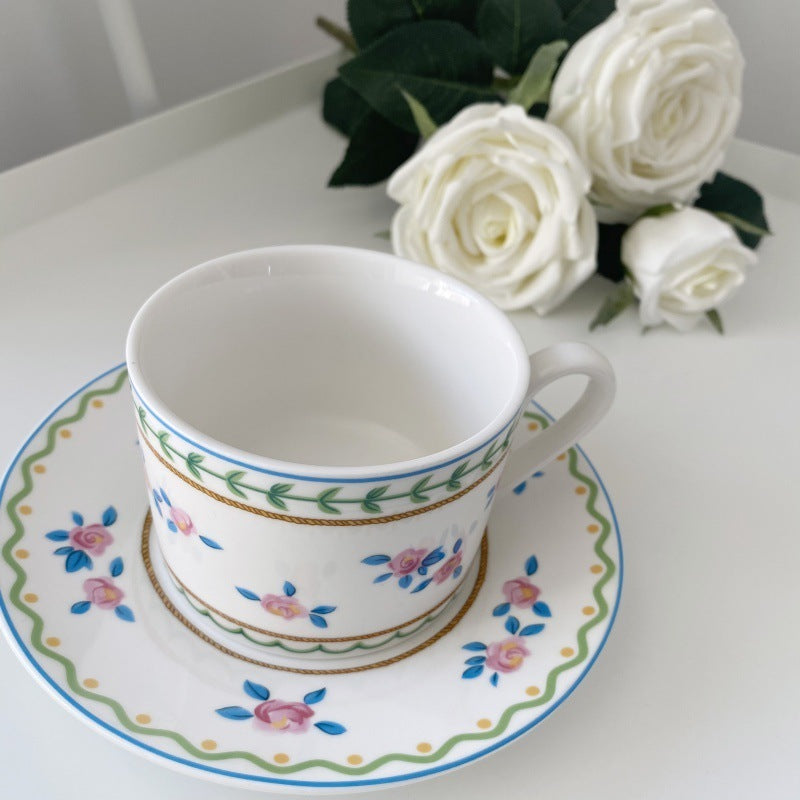 Coffee Set Pastoral Style Ceramic Coffee Cup Cup And Saucer Set