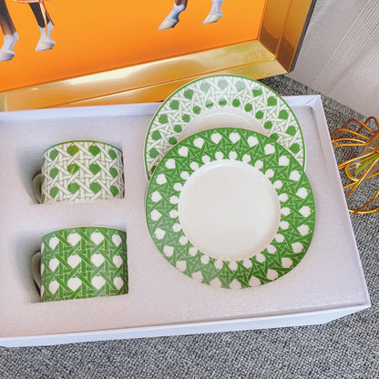Ceramic Cup Set With Creative Home Coffee