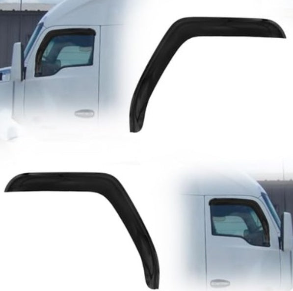 Window Air Guard Deflectors Compatible With 2007-2017 Freightliner Cascadia