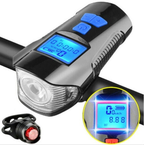 Bicycle Light Accessories USB Charging With Speaker Code Meter
