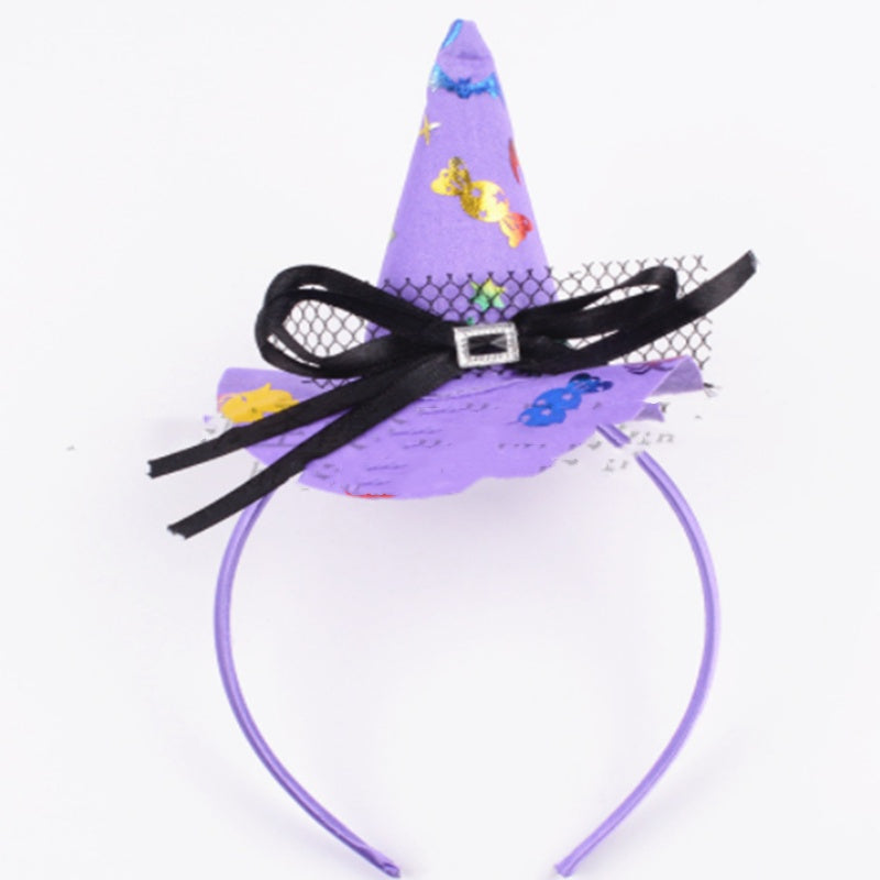 Halloween Headband Pumpkin Party Witch Hat Decoration Supplies
