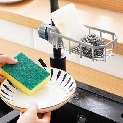 Hanging On A Faucet Kitchen Sink Punch-free Drain Sink Storage Rack