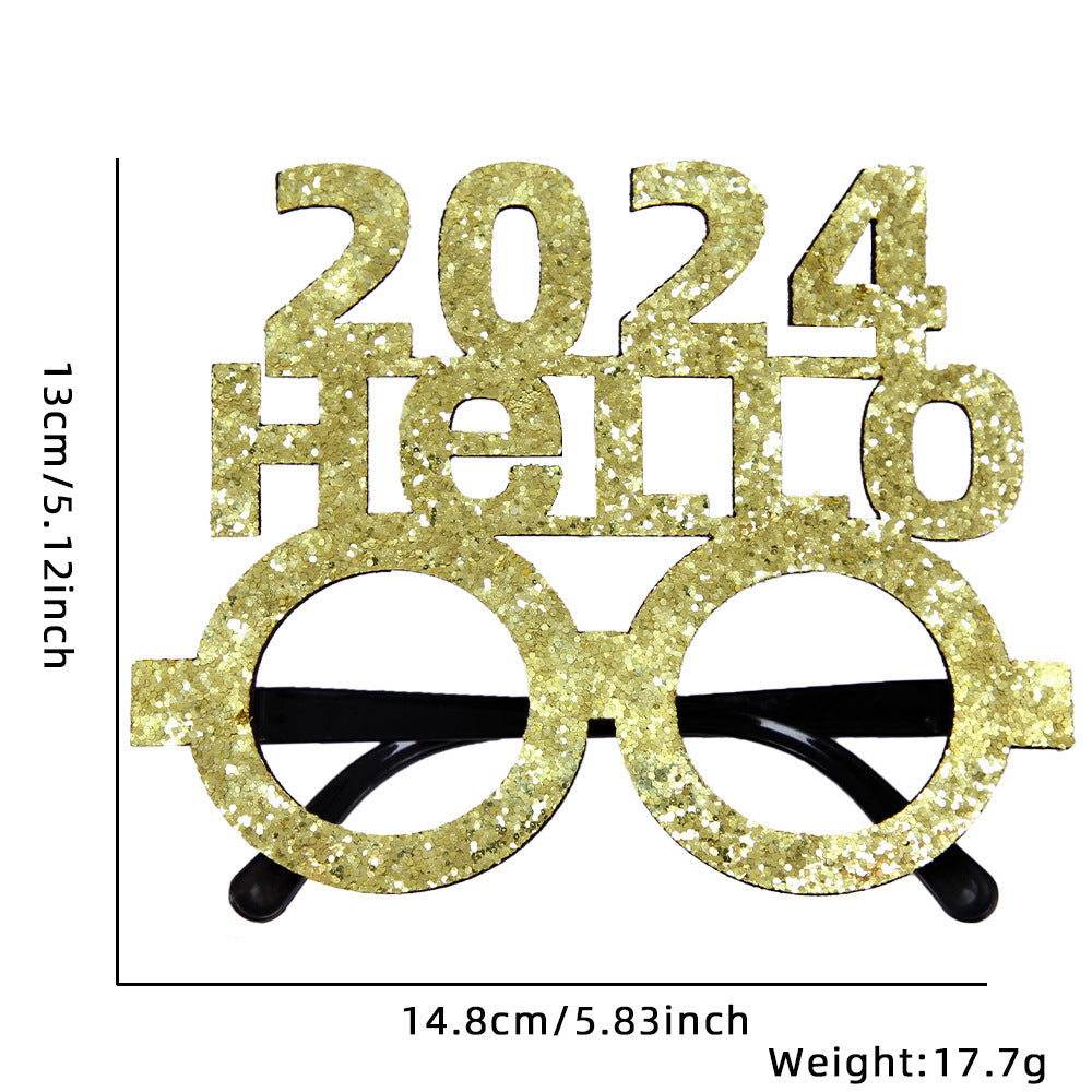 New Year Party Decoration Glasses Party Photo Props