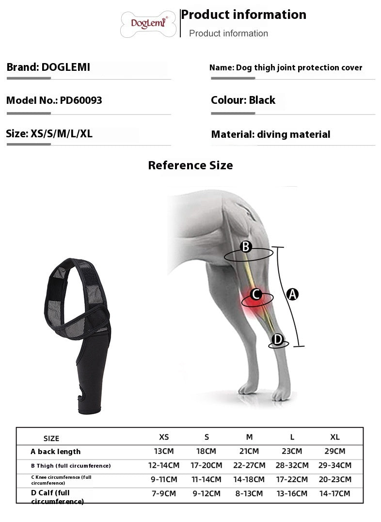 Pet Joint Protector Fracture Disability Fixed Knee Pad Leg Auxiliary Strap Dog Postoperative Protective Cover