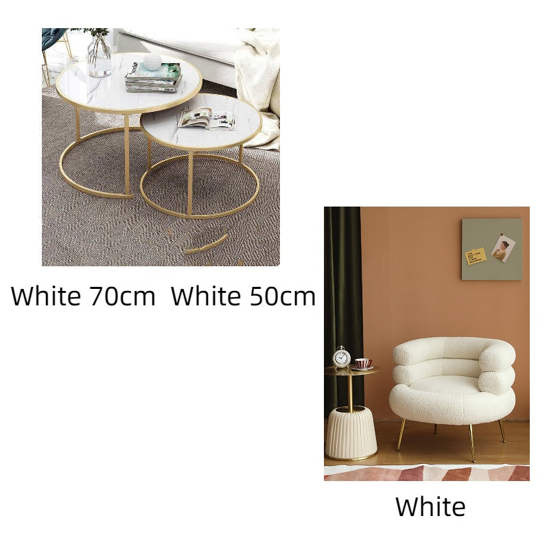 Hall Sofa Small Round Combination Coffee Table