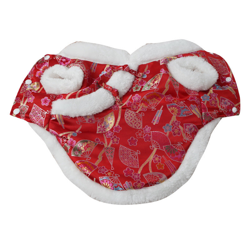New Year Pet Cotton Clothes Thicken And Keep Warm